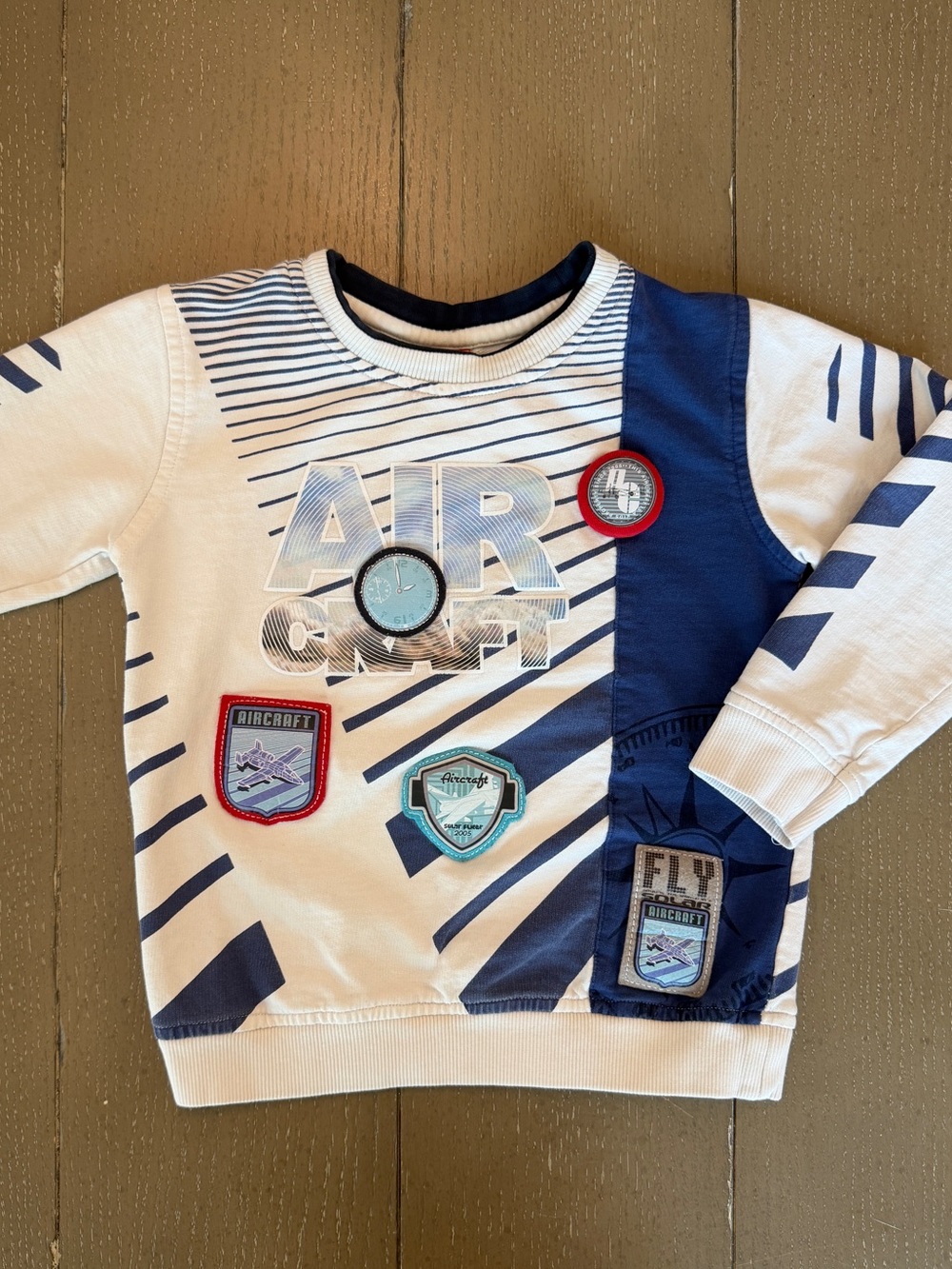 TiniWini Toddler Boys Unique Aviation/Plane 3D Sweatshirt Size 3T